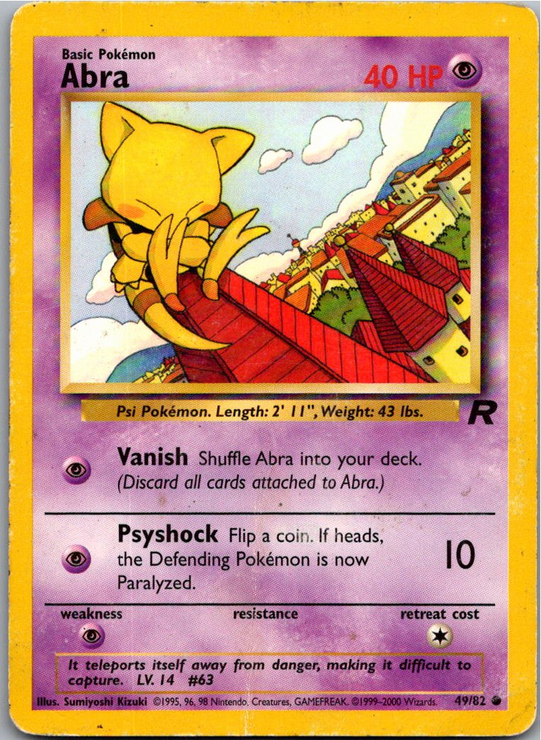Abra 49/82 Team Rocket – Vorderseite