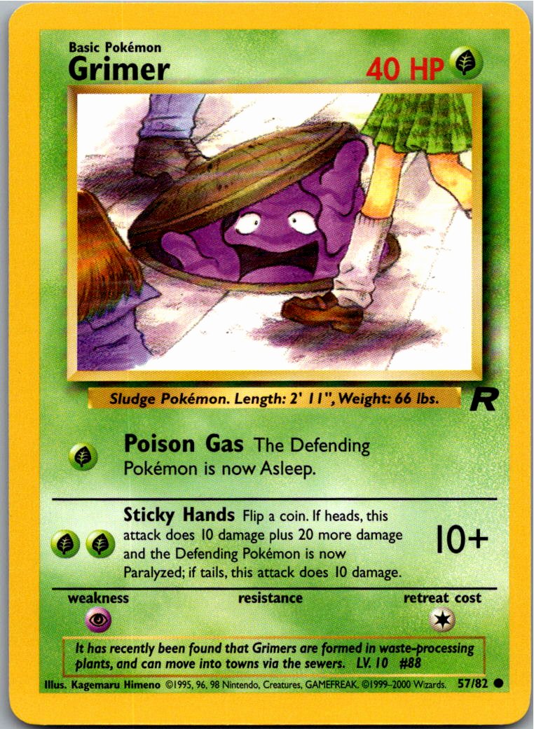 Grimer Sleima 57/82 Team Rocket – Vorderseite