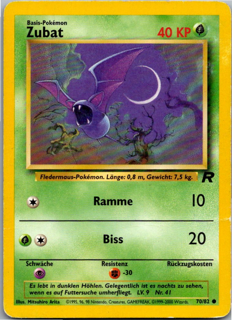 Zubat 70/82 Team Rocket – Vorderseite