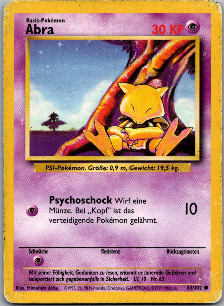 Abra 43/102 Grundset – Vorderseite