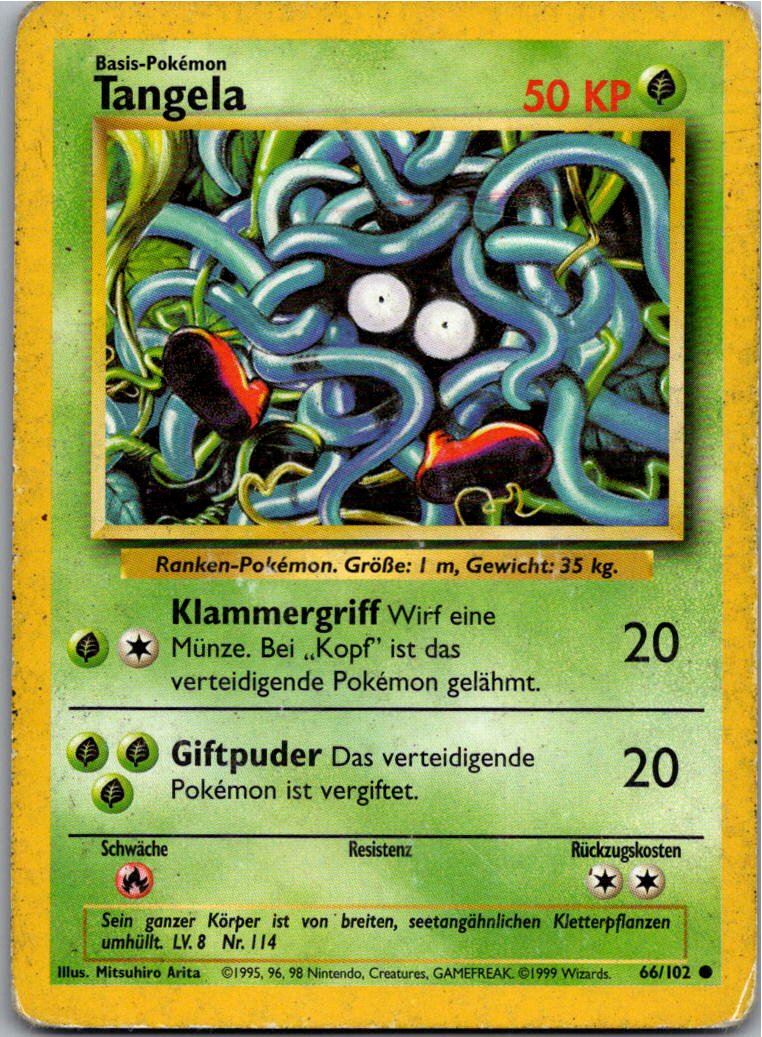 Tangela 66/102 Grundset – Vorderseite