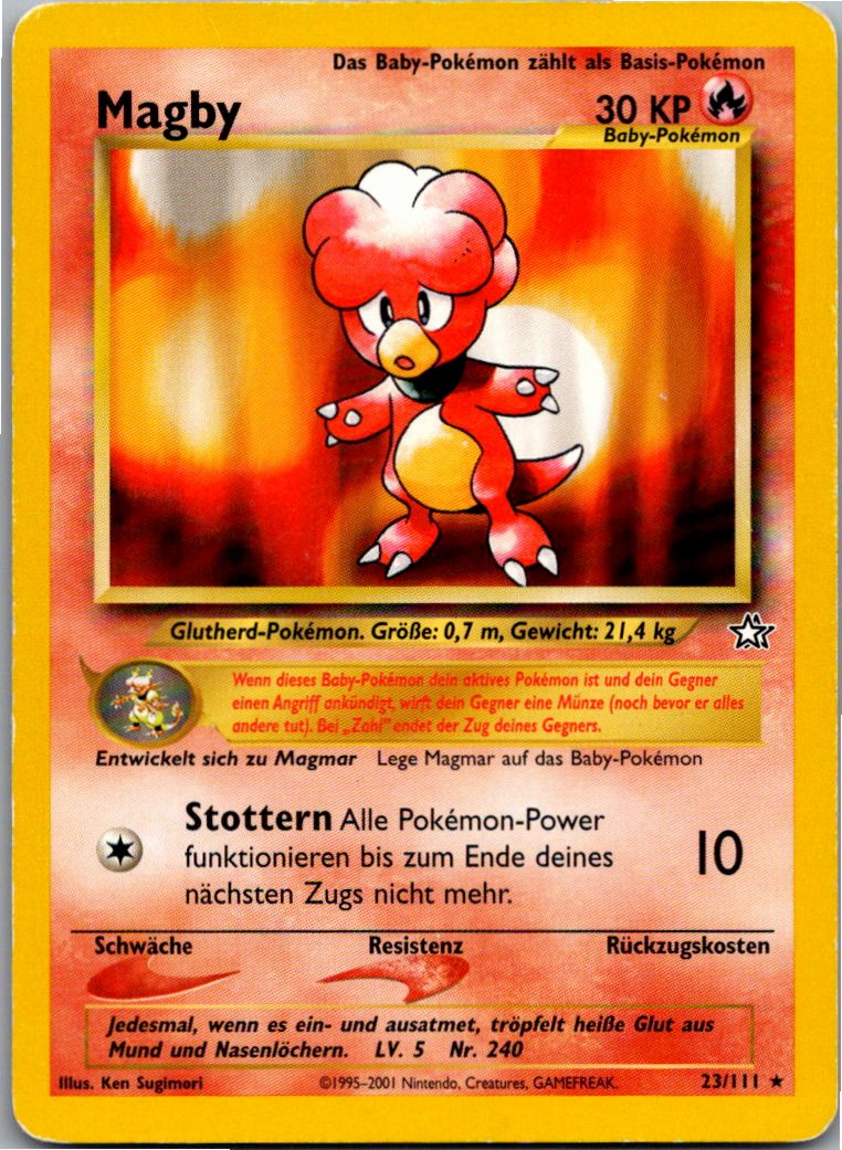 Magby 23/111 Neo Genesis – Vorderseite