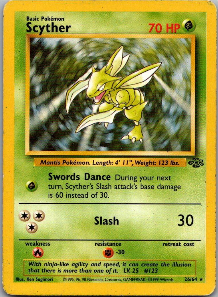 Scyther Sichlor 26/64 Dschungel – Vorderseite