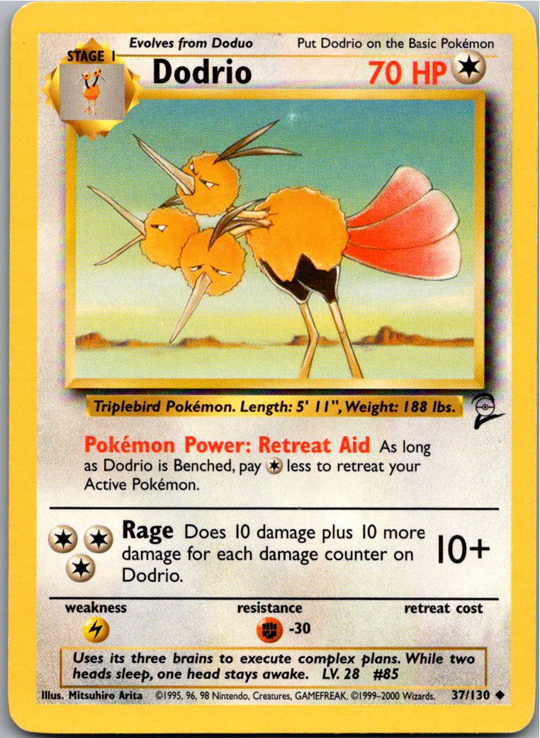 Dodrio Dodri 37/130 Base Set 2 – Vorderseite