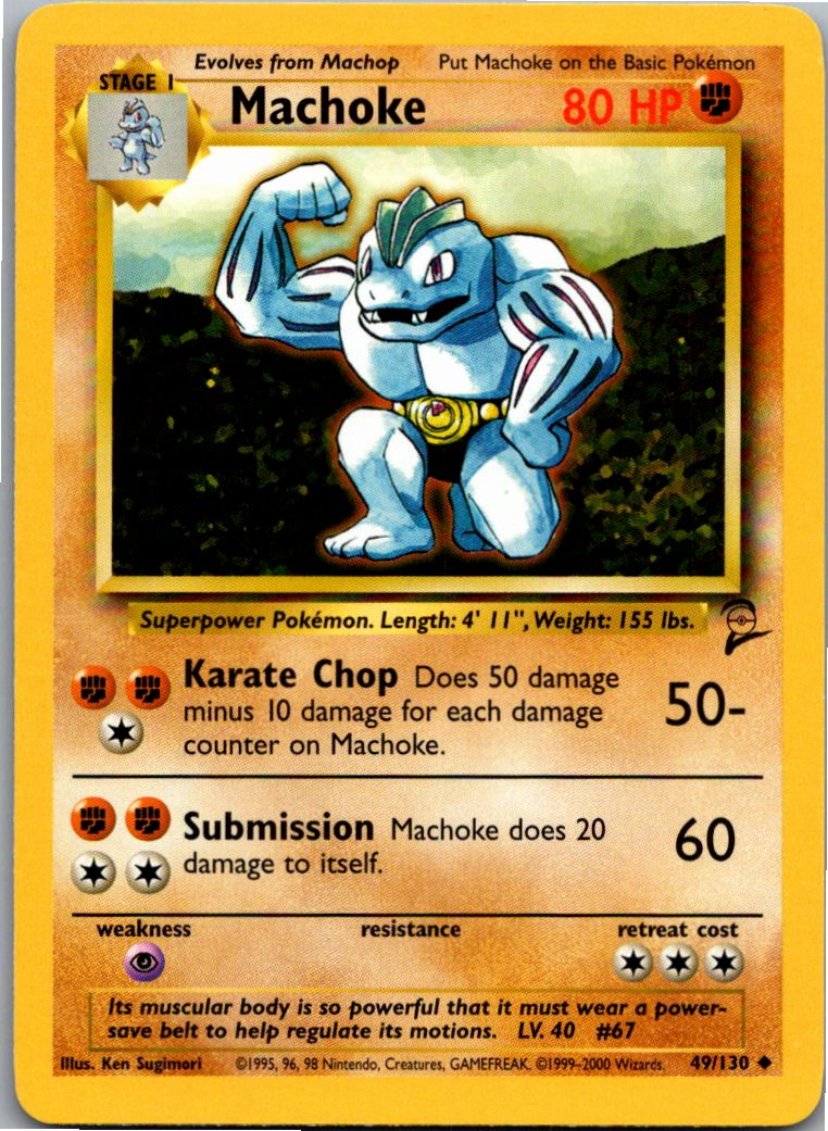 Machoke Maschock 49/130 Base Set 2 – Vorderseite