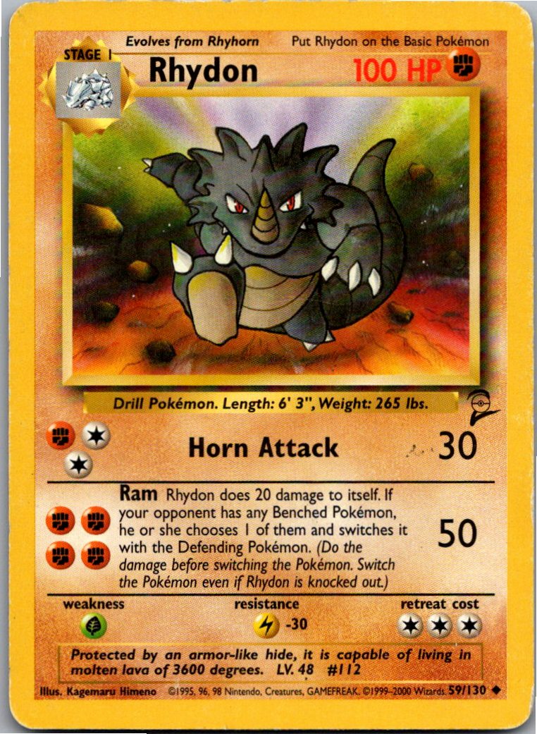 Rhydon Rizeros 59/130 Base Set 2 – Vorderseite