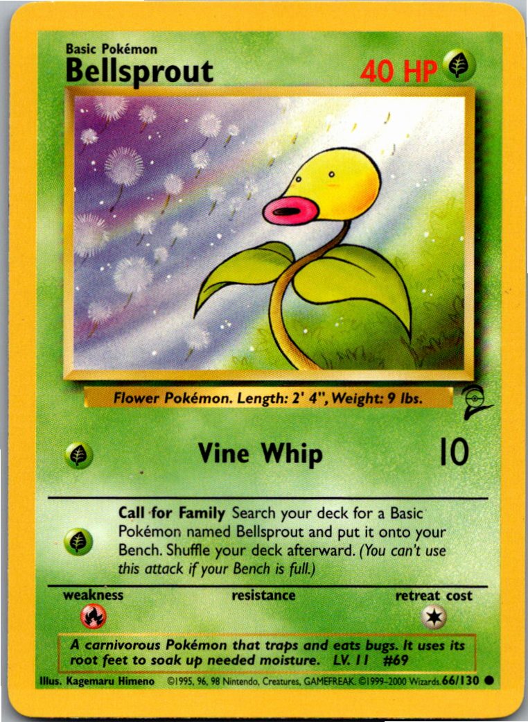 Bellsprout Knofensa 66/130 Base Set 2 – Vorderseite
