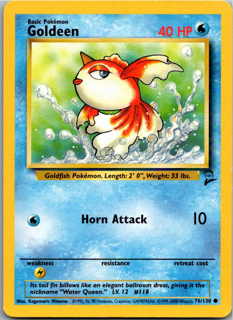Goldeen Goldini 76/130 Base Set 2 – Vorderseite
