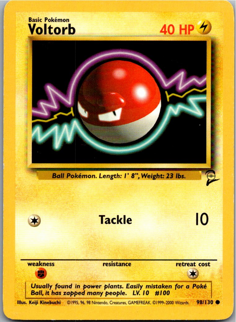 Voltorb Voltobal 98/130 Base Set 2 – Vorderseite