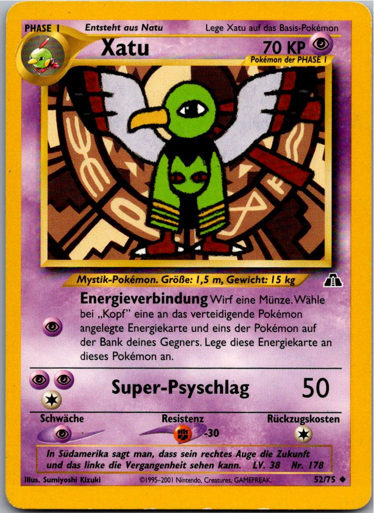 Xatu 52/75 Neo Entdeckung – Vorderseite