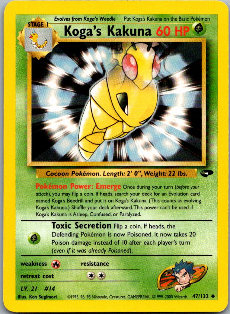 Koga's Kakuna 47/132 Gym Challenge – Vorderseite