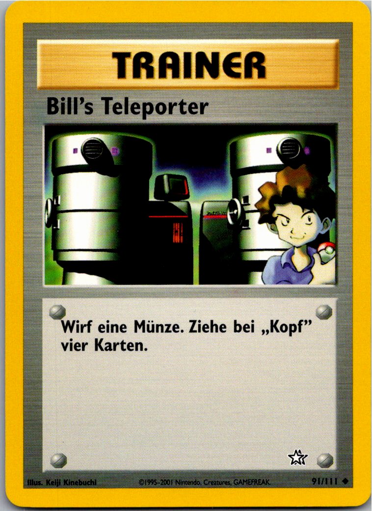 Bills Teleporter 91/111 Neo Genesis – Vorderseite