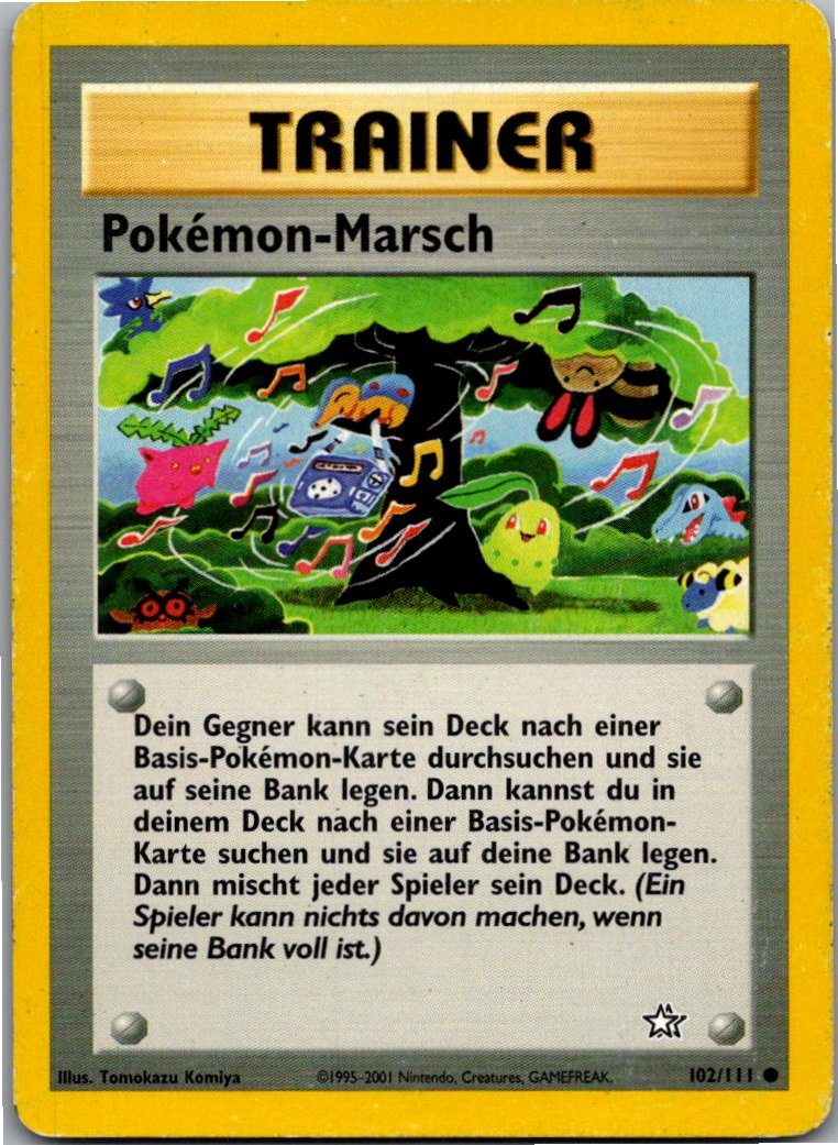 Pokémon-Marsch 102/111 Neo Genesis – Vorderseite