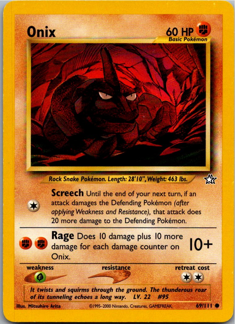 Onix 69/111 Neo Genesis – Vorderseite