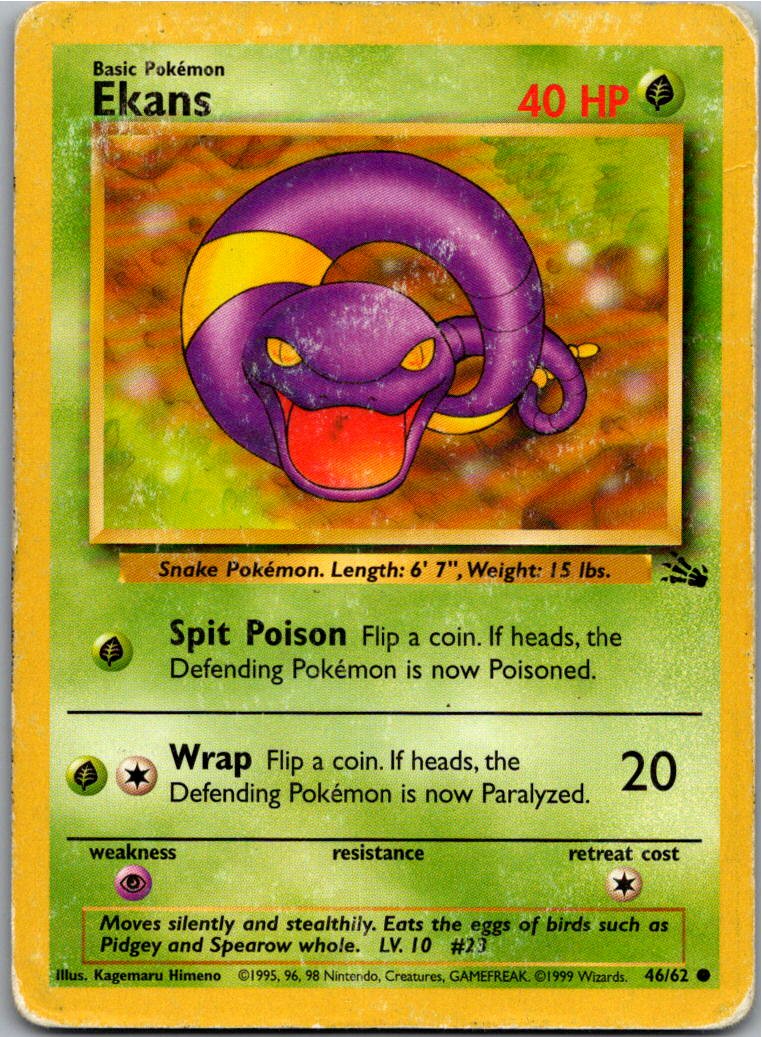 Ekans Rettan 46/62 Fossil – Vorderseite