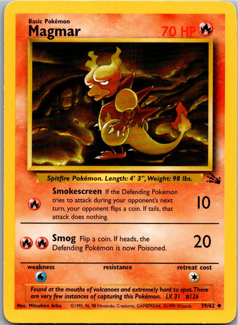 Magmar 39/62 Fossil – Vorderseite
