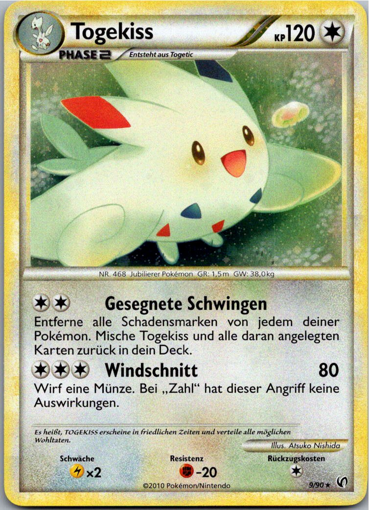 Togekiss 9/90 Unerschrocken – Vorderseite