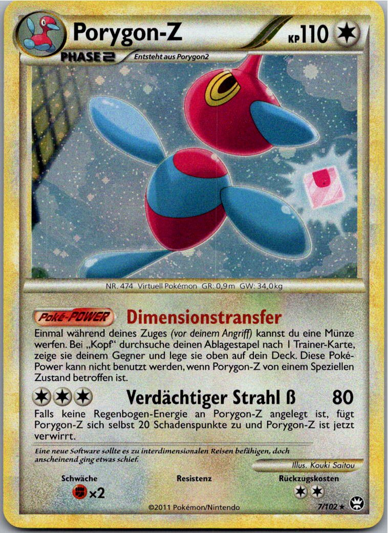 Porygon-Z 7/102 Triumph – Vorderseite