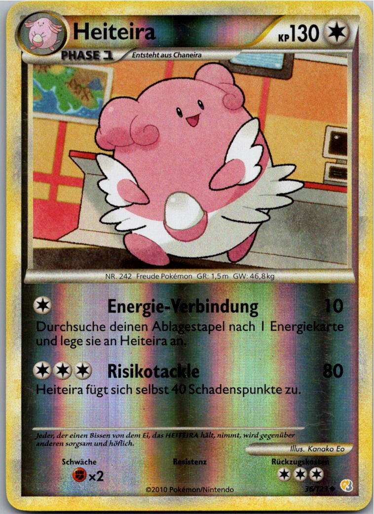 Heiteira 36/123 HeartGold SoulSilver – Vorderseite
