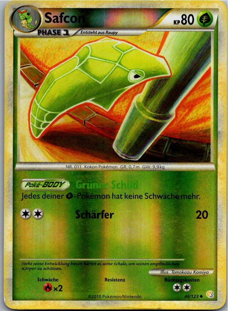 Safcon 46/123 HeartGold SoulSilver – Vorderseite