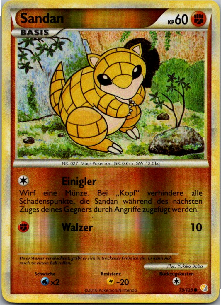 Sandan 79/123 HeartGold SoulSilver – Vorderseite