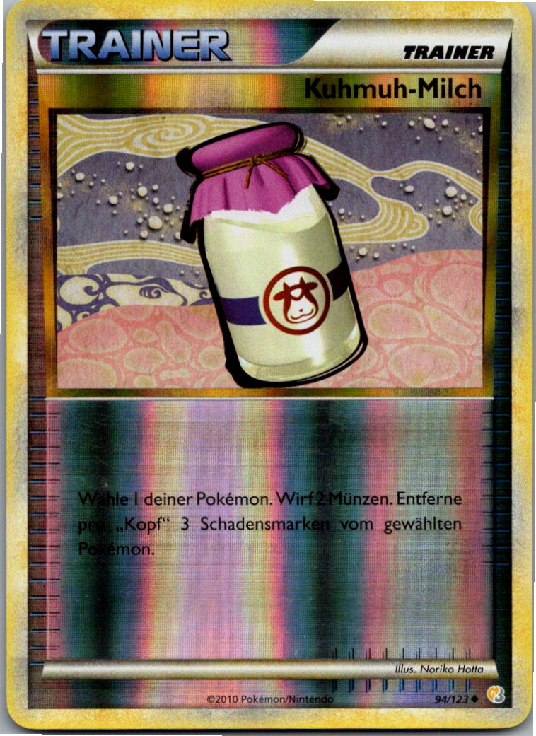 Kuhmuh-Milch 94/123 HeartGold SoulSilver – Vorderseite