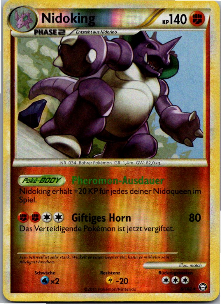 Nidoking 6/102 Triumph – Vorderseite