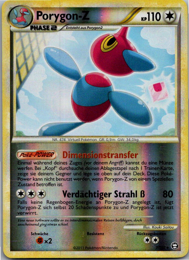 Porygon-Z 7/102 Triumph – Vorderseite