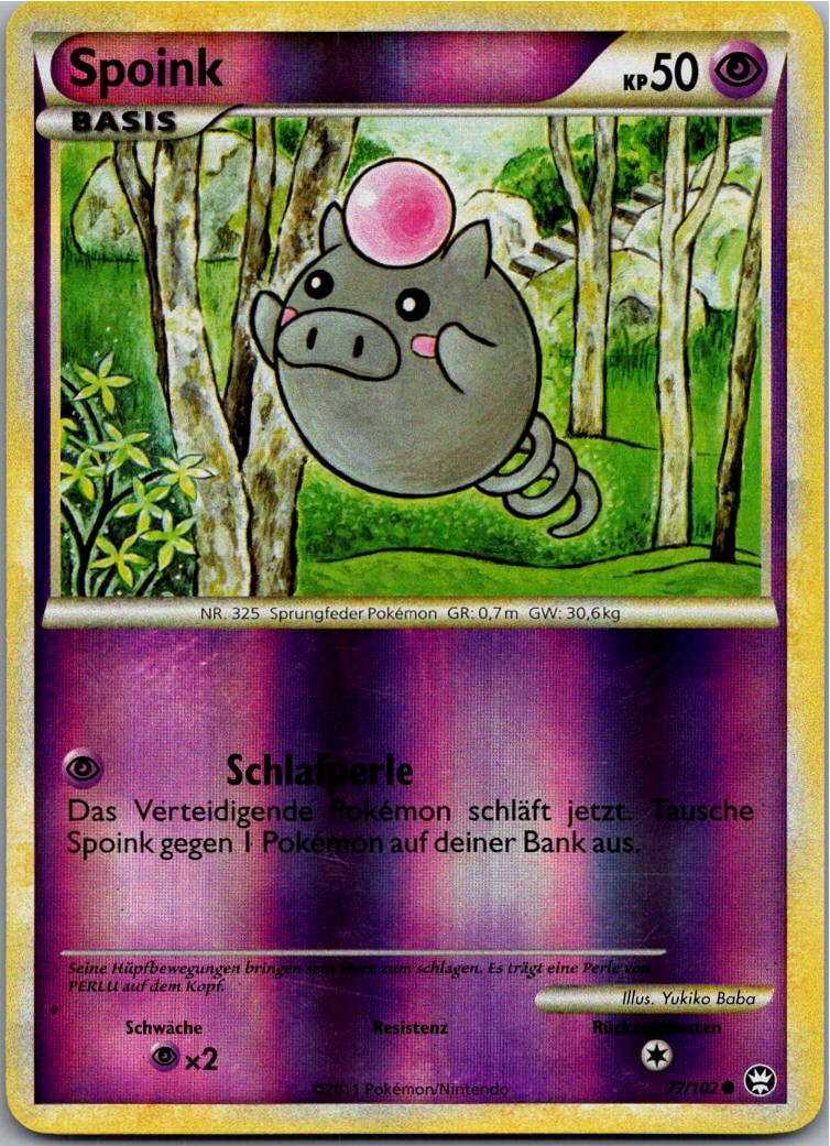 Spoink 77/102 Triumph – Vorderseite