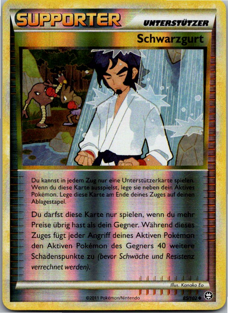 Schwarzgurt 85/102 Triumph – Vorderseite