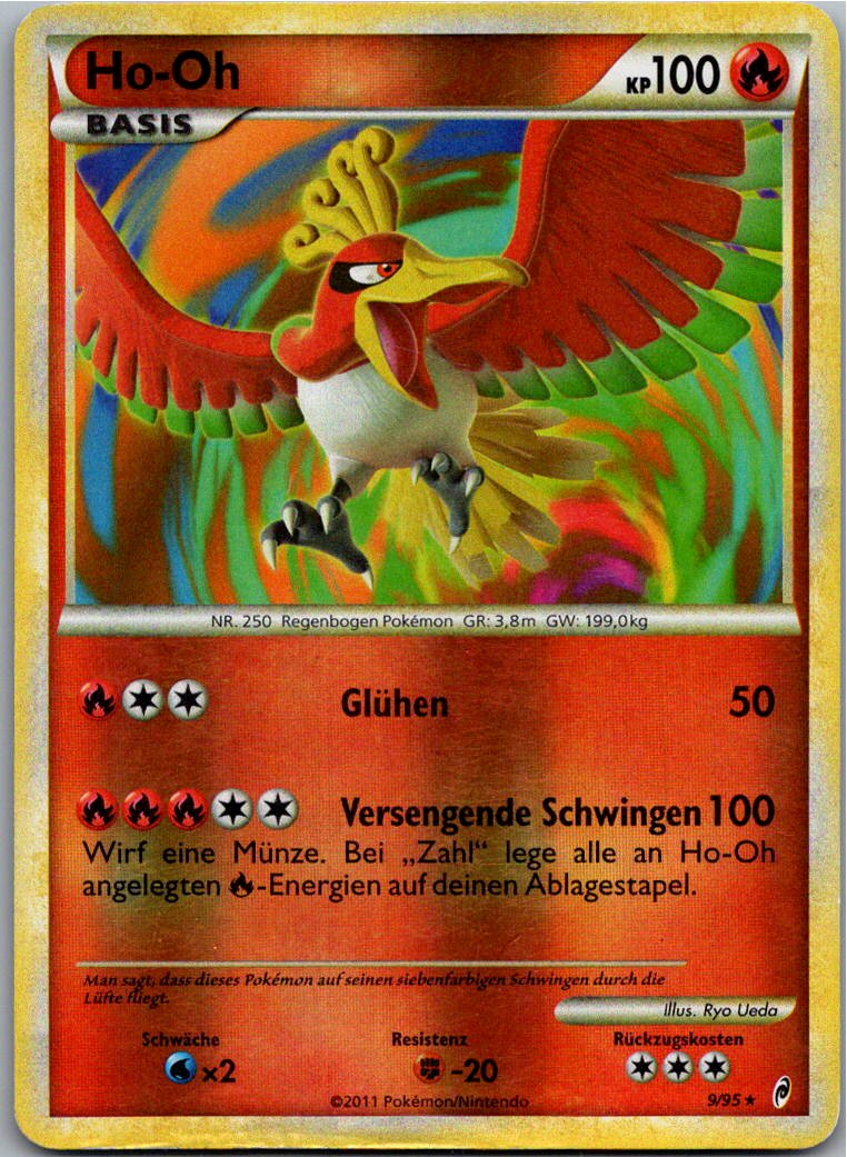 Ho-Oh 9/95 Ruf der Legenden – Vorderseite