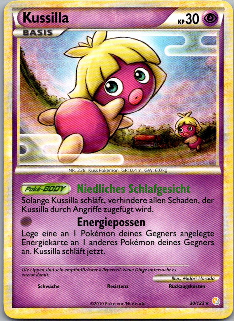 Kussilla 30/123 HeartGold SoulSilver – Vorderseite