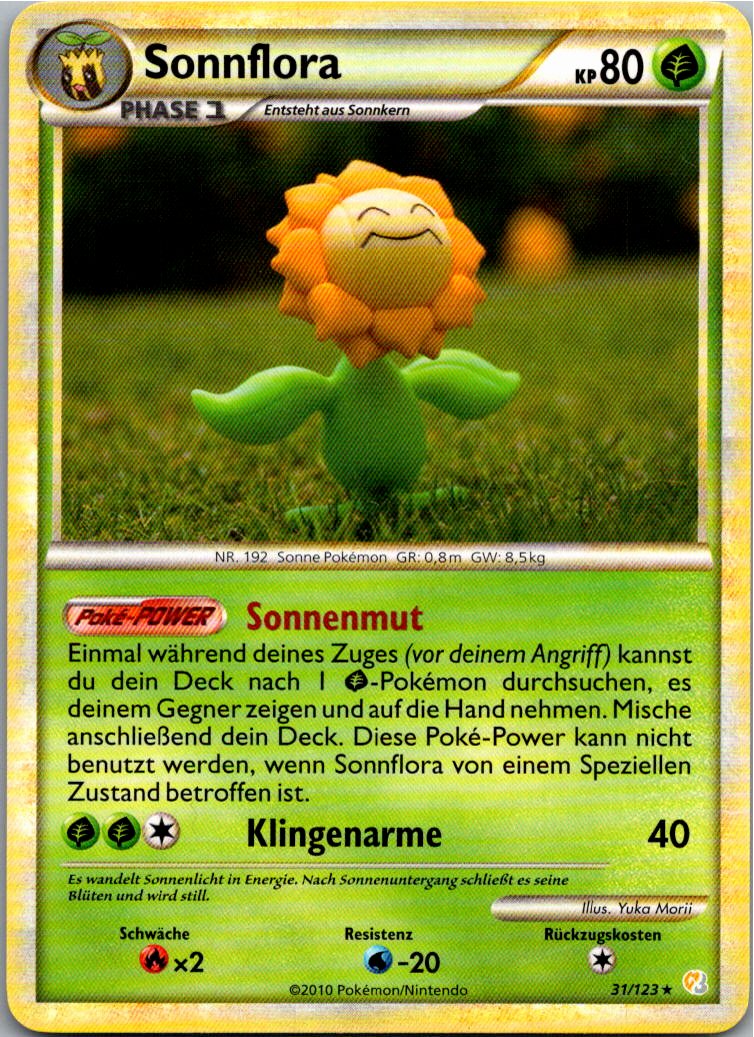 Sonnflora 31/123 HeartGold SoulSilver – Vorderseite