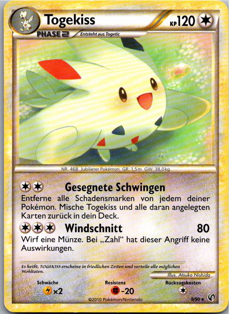 Togekiss 9/90 Unerschrocken – Vorderseite