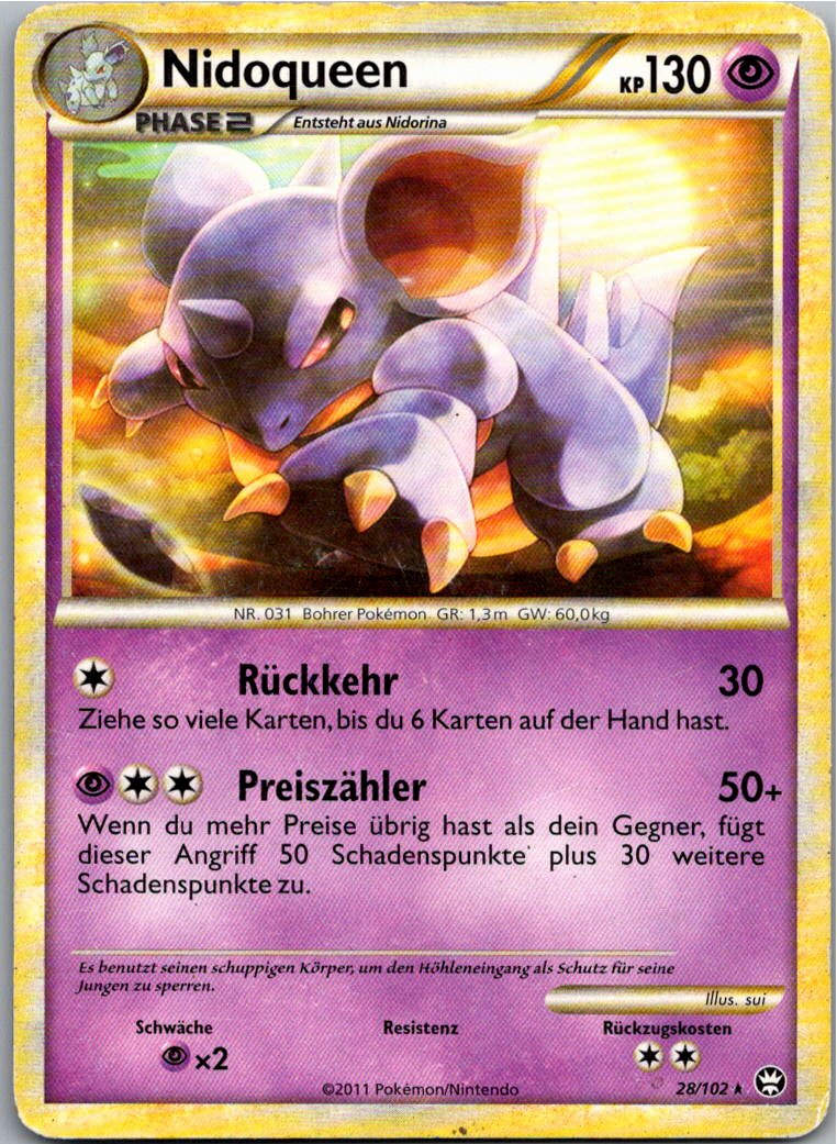 Nidoqueen 28/102 Triumph – Vorderseite