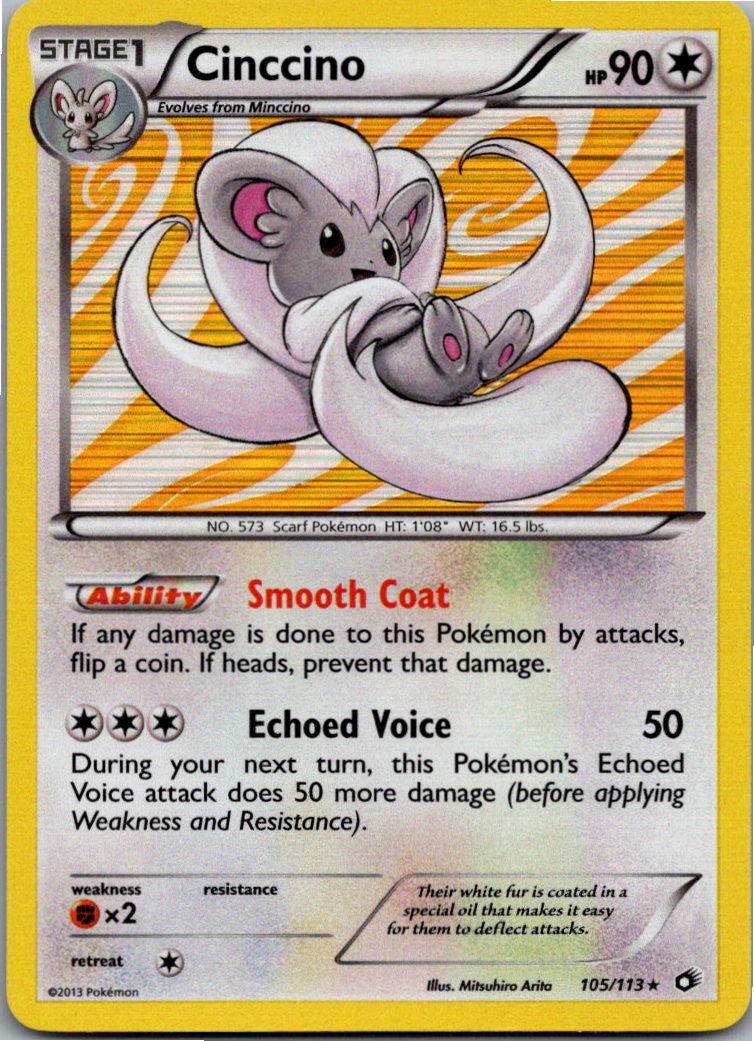 Cinccino Chillabell 105/113 Legendary Treasures – Vorderseite