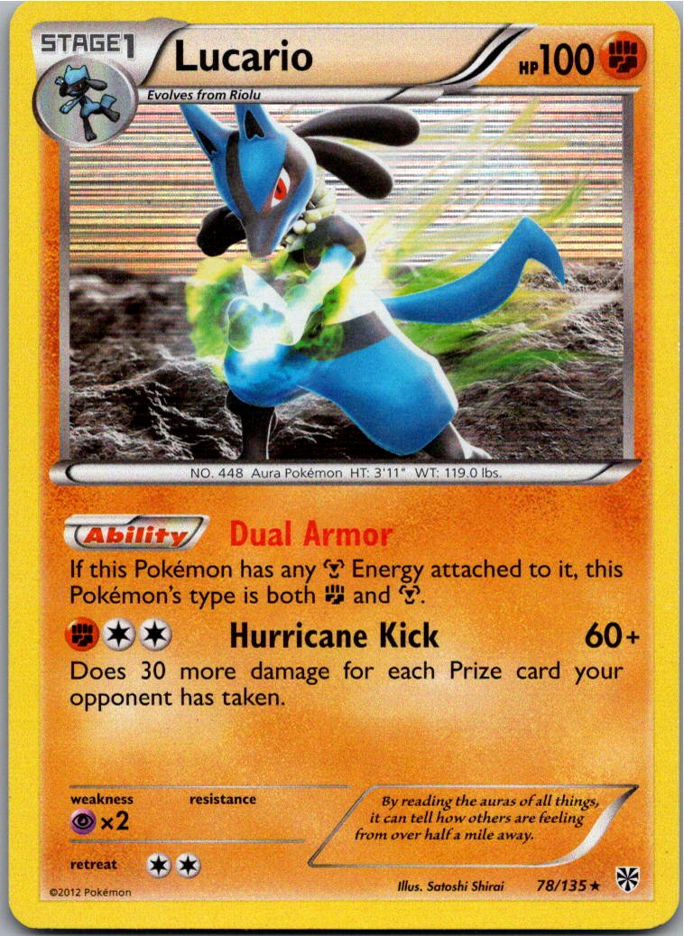 Lucario 78/135 Plasma-Sturm – Vorderseite