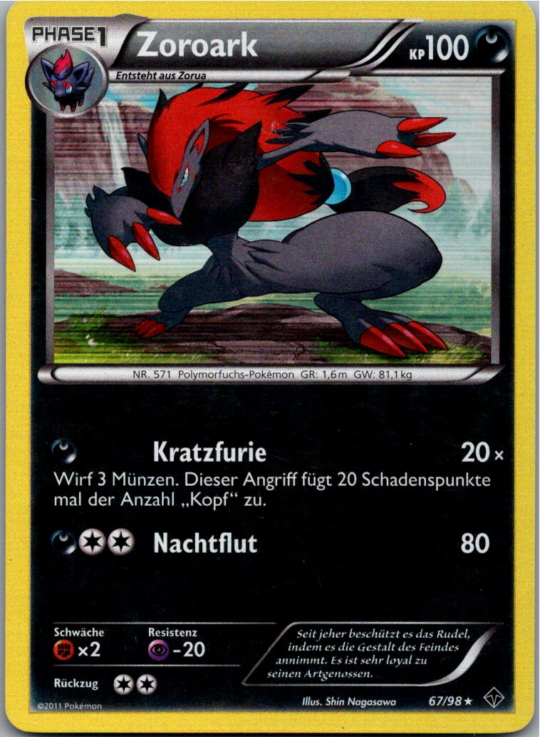 Zoroark 67/98 Aufstreben der Mächtigen – Vorderseite