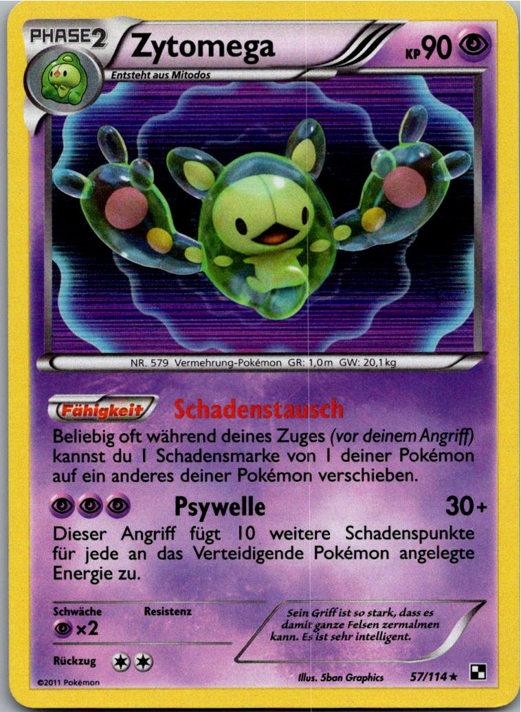 Zytomega 57/114 Schwarz & Weiß – Vorderseite