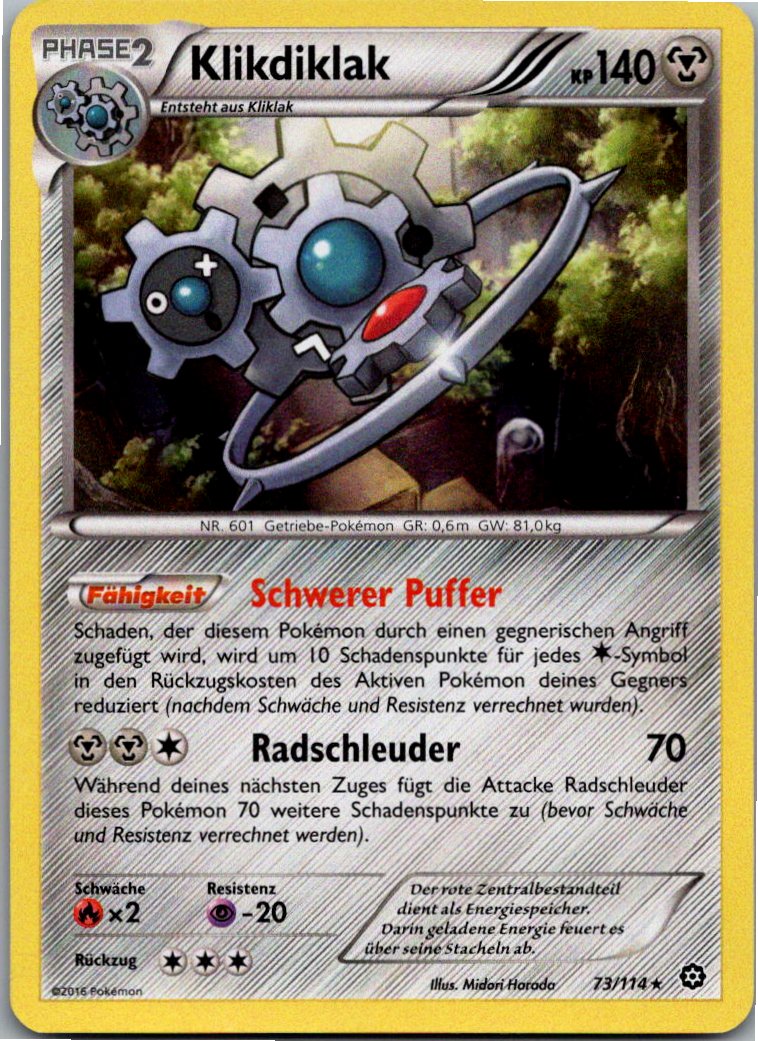 Klikdiklak 73/114 Dampfkessel – Vorderseite