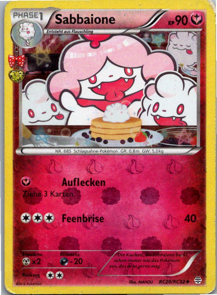 Sabbaione RC20/RC32 Generationen – Vorderseite