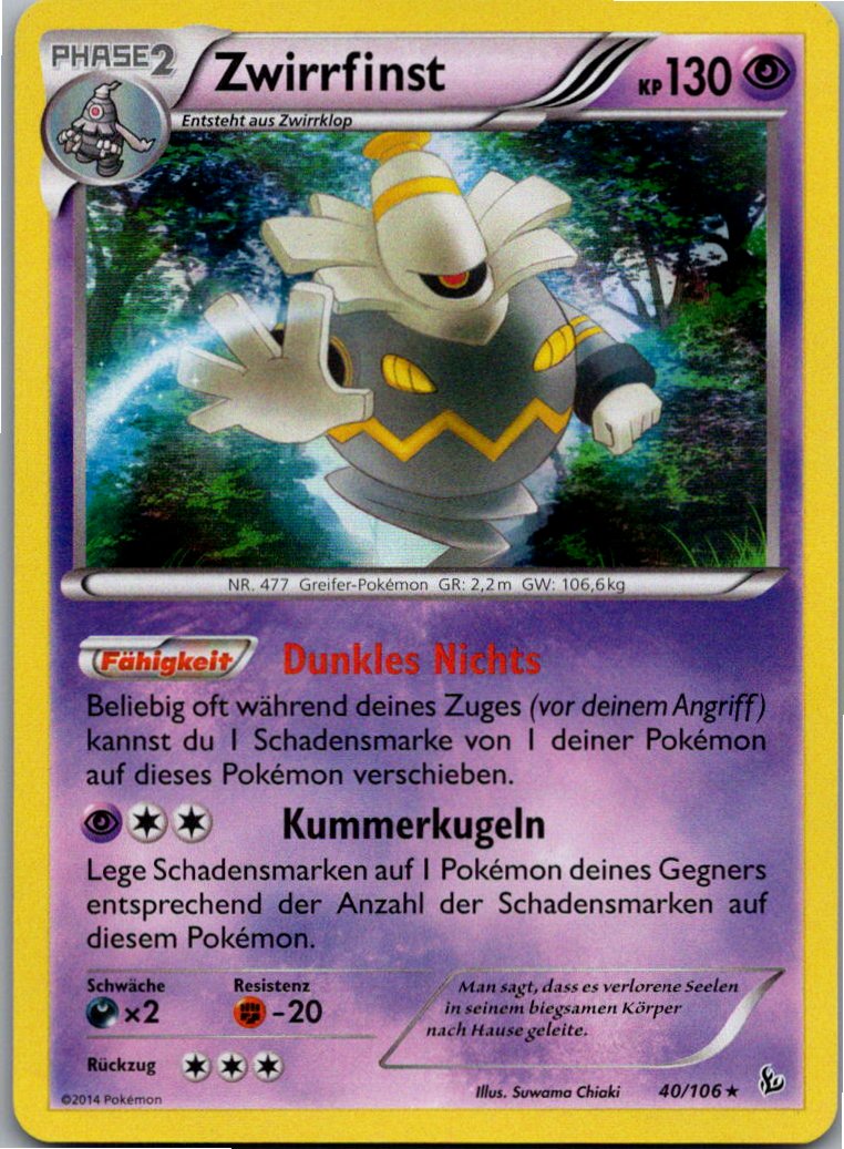 Zwirrfinst 40/106 Flammenmeer – Vorderseite