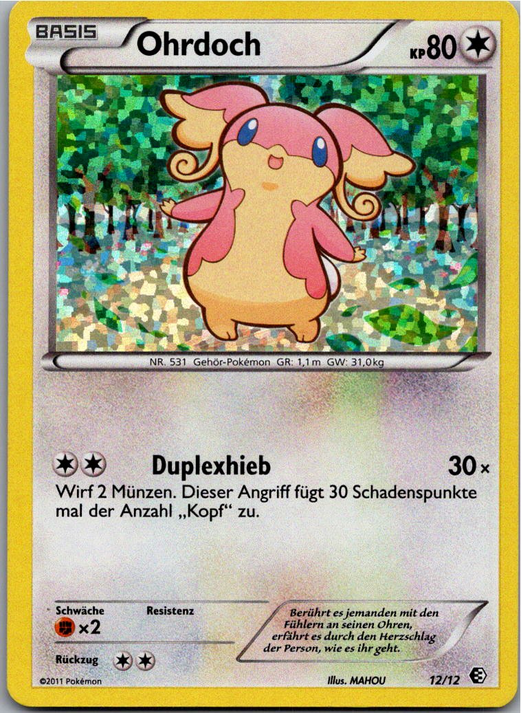 Ohrdoch 12/12 McDonald's Collection 2011 – Vorderseite