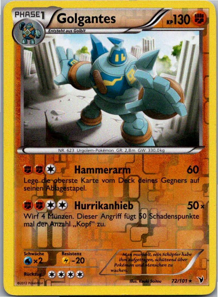 Golgantes 72/101 Königliche Siege – Vorderseite