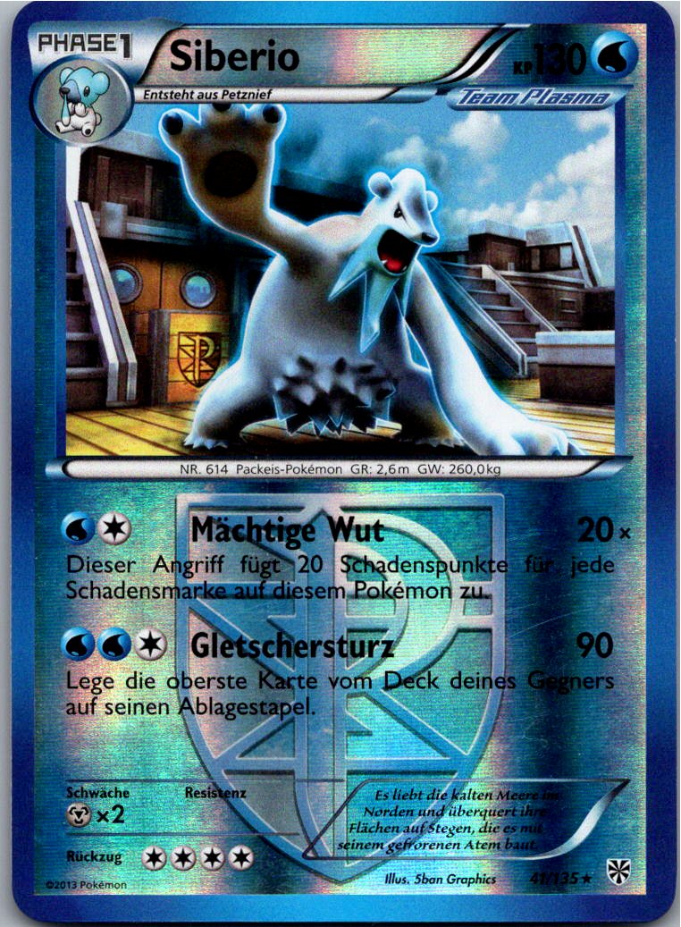 Siberio 41/135 Plasma-Sturm – Vorderseite