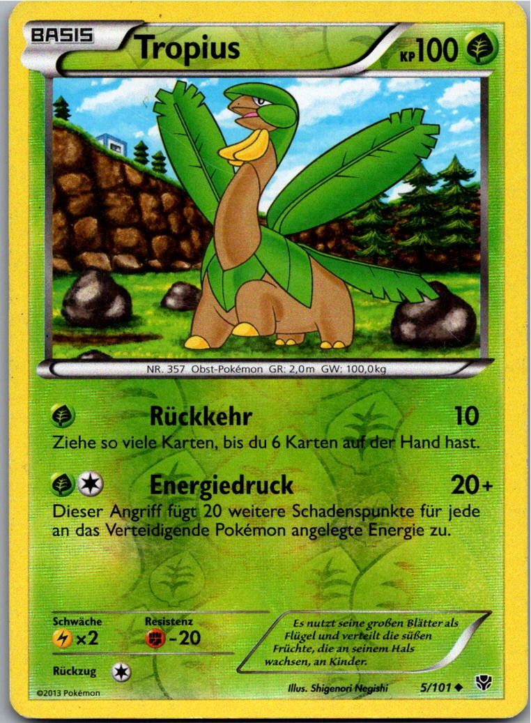 Tropius 5/101 Plasma-Blaster – Vorderseite
