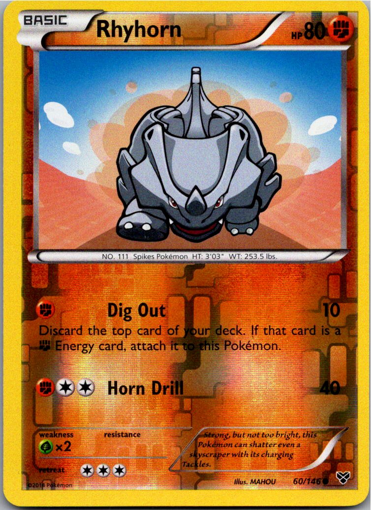 Rhyhorn Rihorn 60/146 XY – Vorderseite