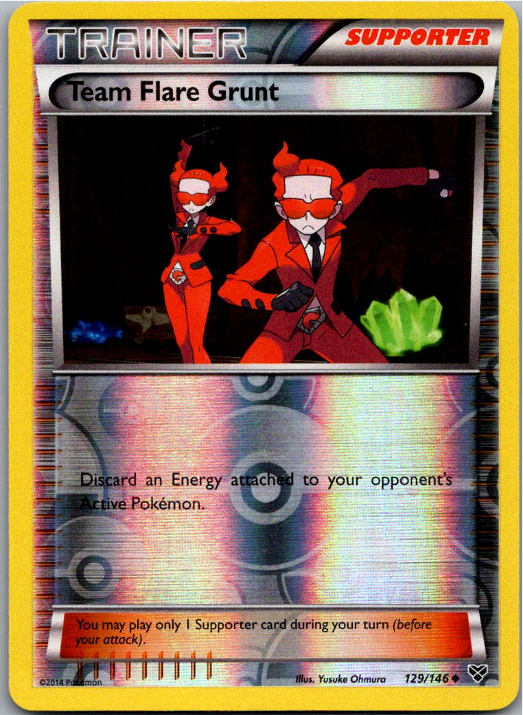 Team Flare Grunt Team Flare-Rüpel 129/146 XY – Vorderseite