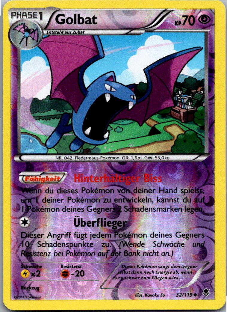 Golbat 32/119 Phantomkräfte – Vorderseite
