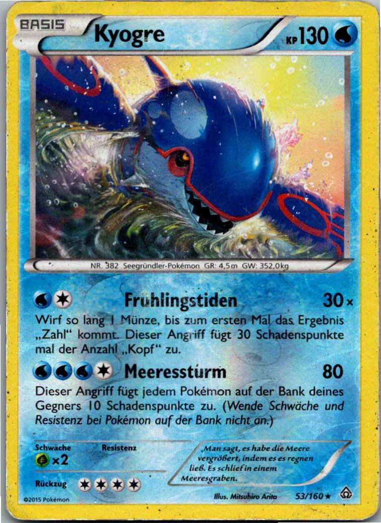 Kyogre 53/160 Protoschock – Vorderseite